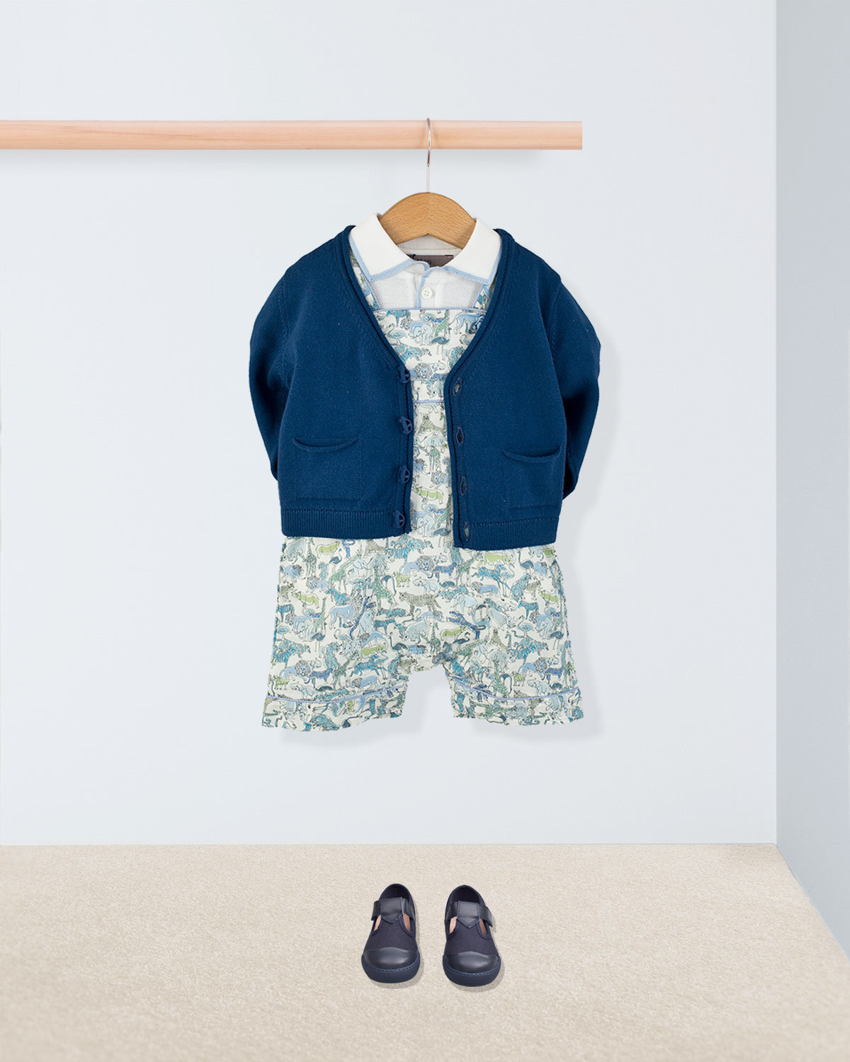 Starboard Liberty Safari Blue Shortall - Romper