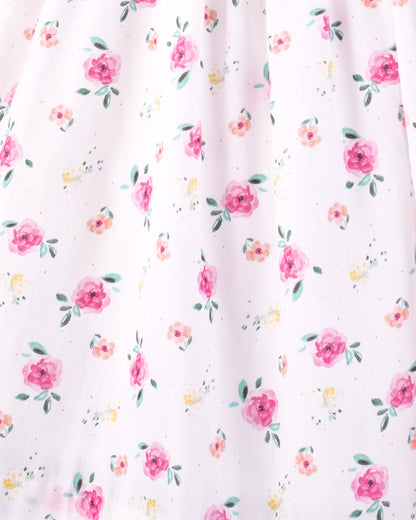 Bali French Colorful Roses Dress - Dress