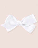 Hairbow 5cm White Satin