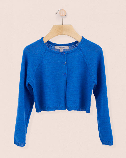 Serena Periwinkle Wool Bolero - Cardigan