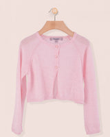 Serena Pink Supermélange Wool Bolero