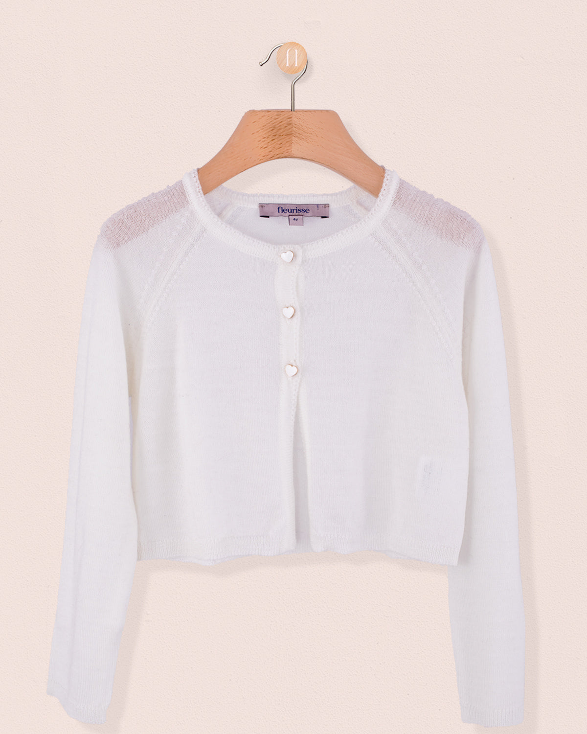 Serena Winter White Wool Bolero - Cardigan