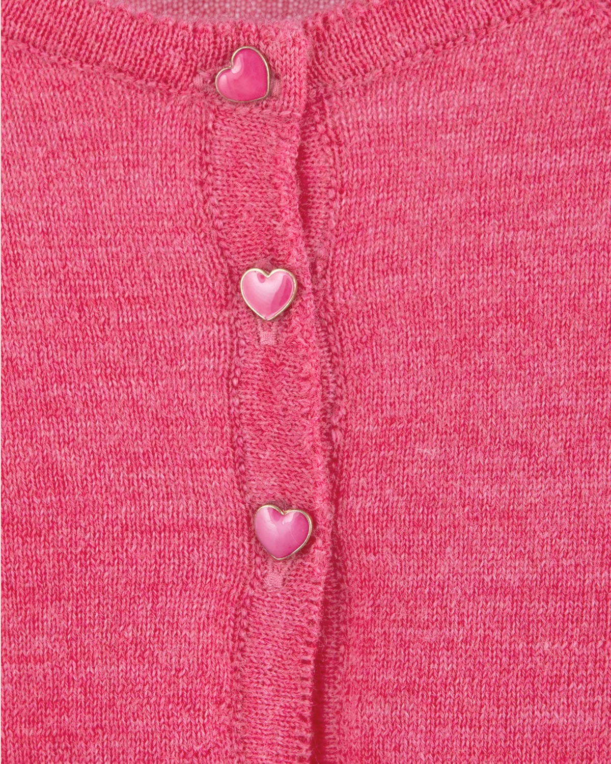 Serena Cranberry Mélange Wool Bolero - Cardigan