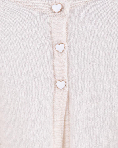 Serena Winter White Wool Bolero - Cardigan