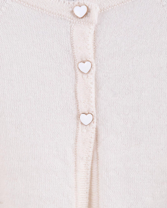 Serena Winter White Wool Bolero - Cardigan