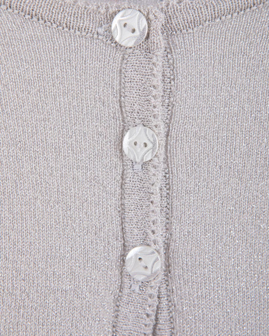 Serena Silver Wool Bolero - Cardigan