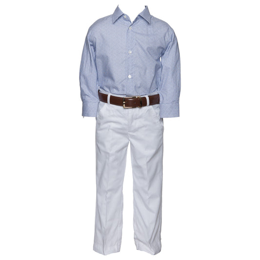 Joseph White Cotton Twill Pant - Pant