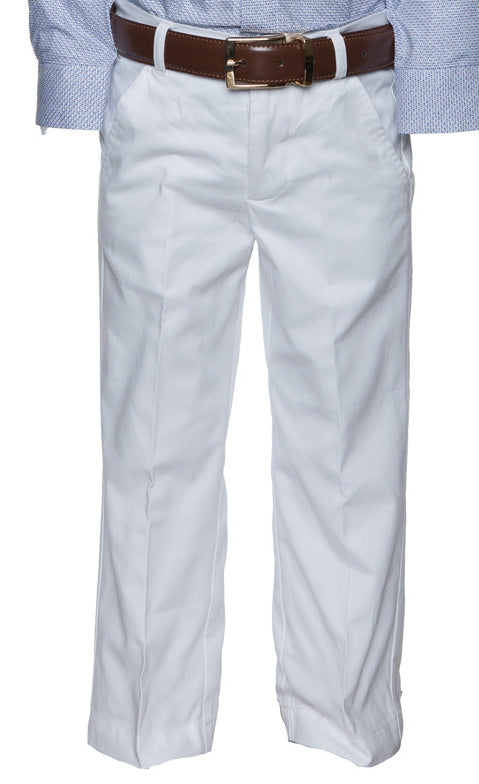 Joseph White Cotton Twill Pant - Pant