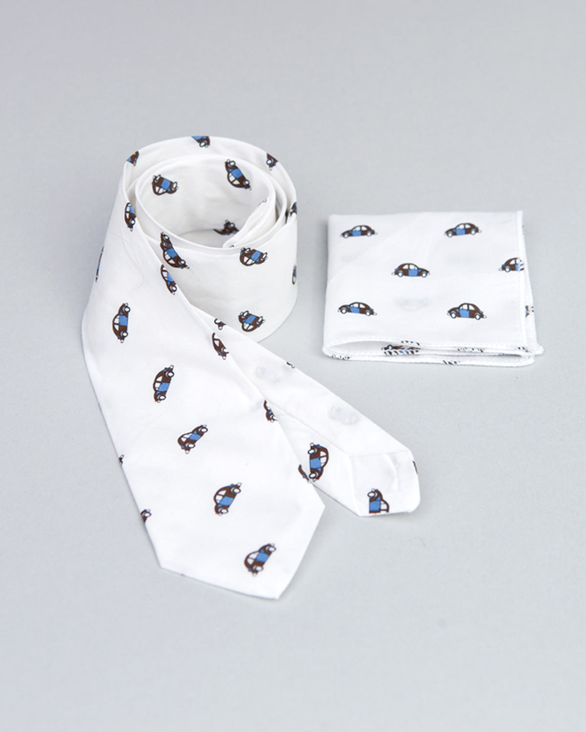 Tie and Pocket Italian Cars - Tie