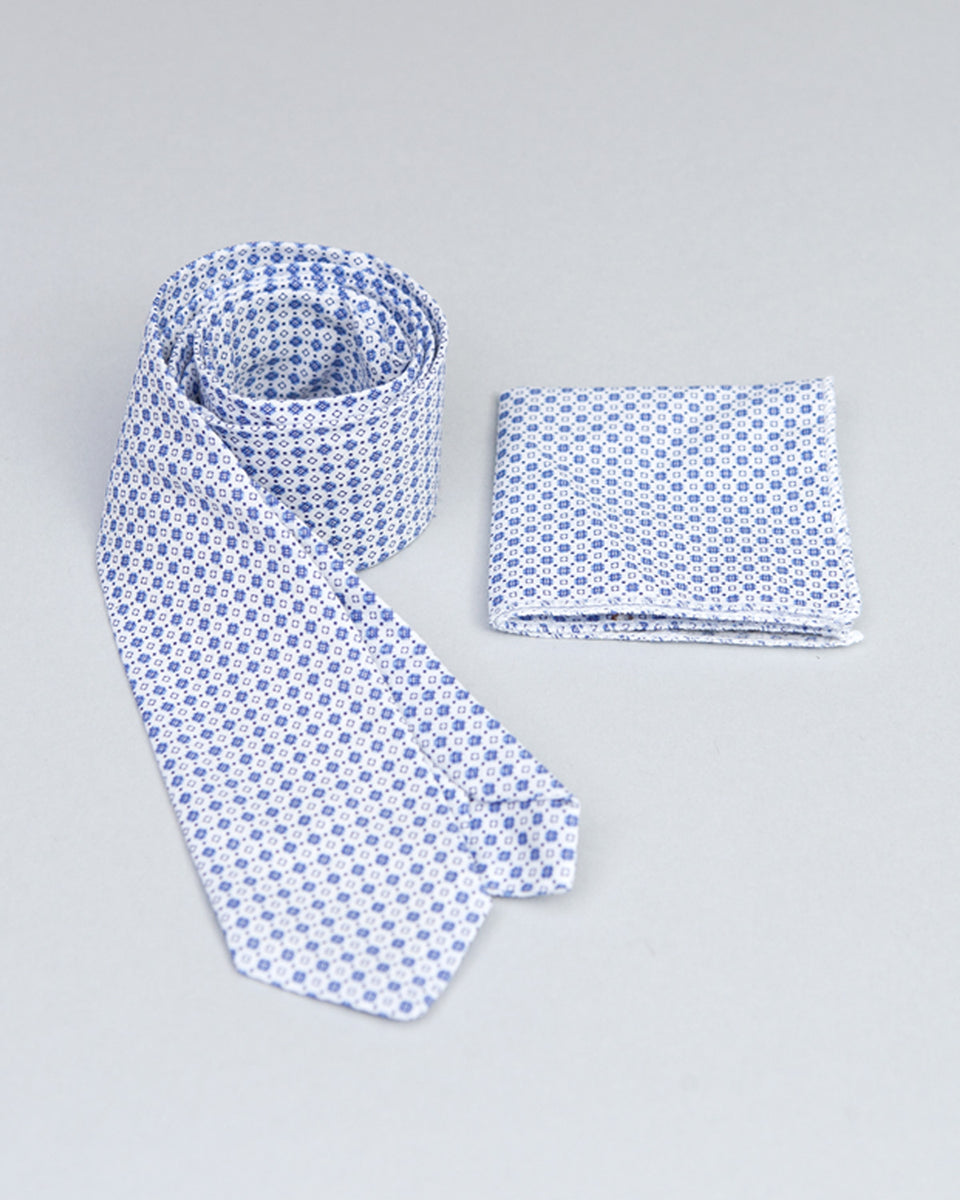 Tie and Pocket Square Royal Diamond