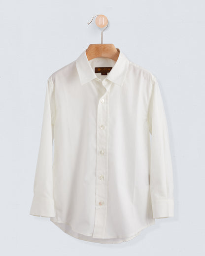 Bernard Fine Italian Cream Flannel Shirt - Shirt