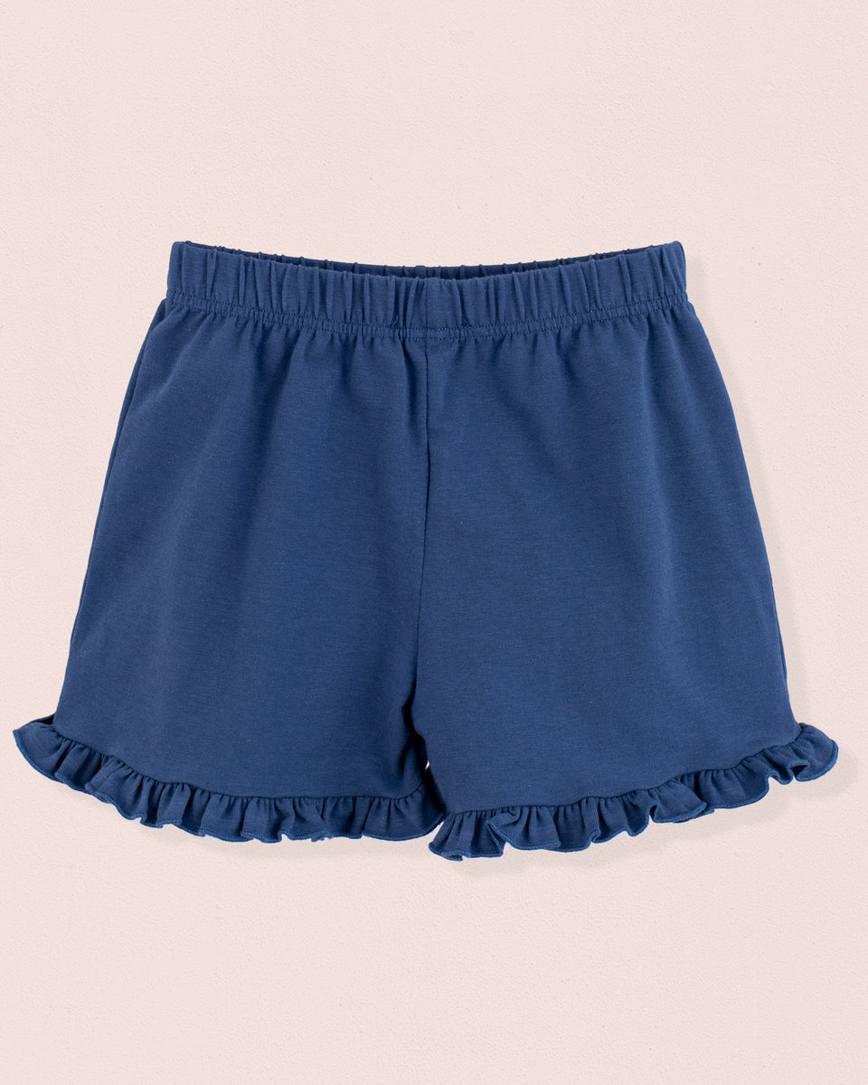 Italian Summer Shorts Navy Cotton