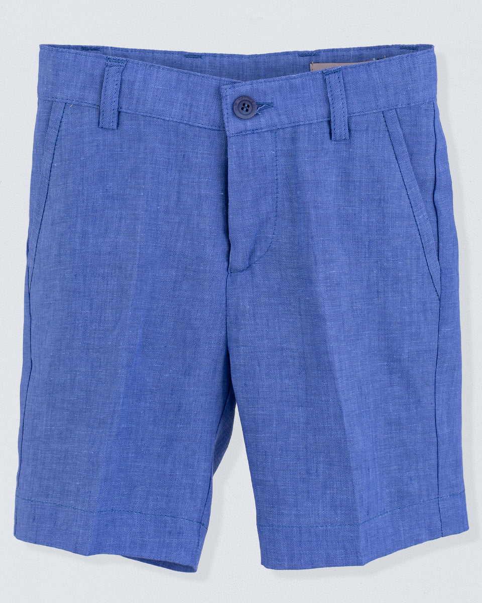 Blade Surf Blue Linen Shorts