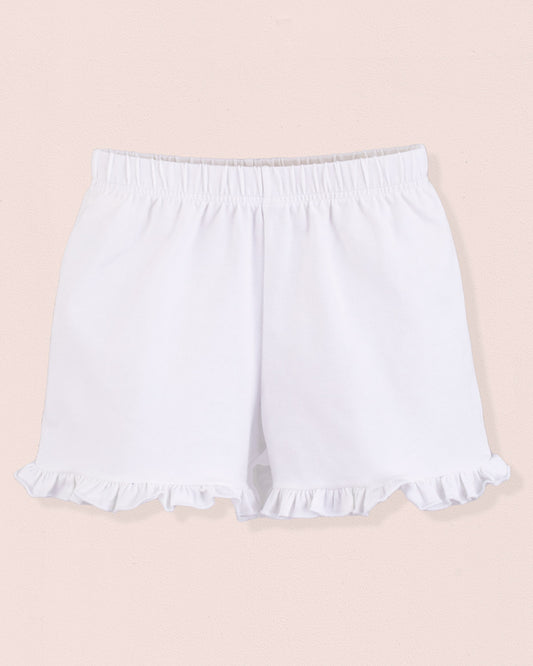Italian Summer Shorts White Cotton - Jersey