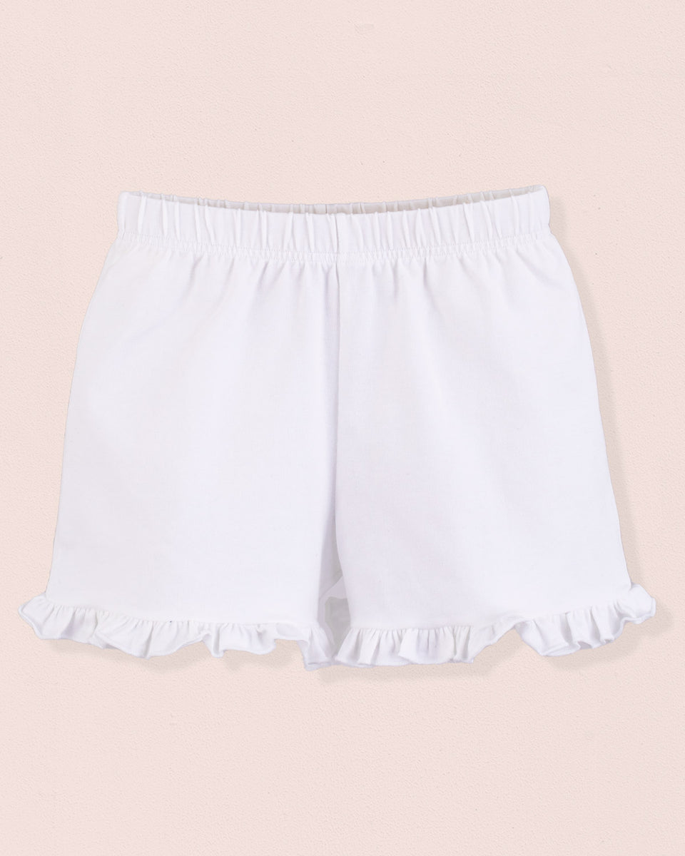 Italian Summer Shorts White Cotton