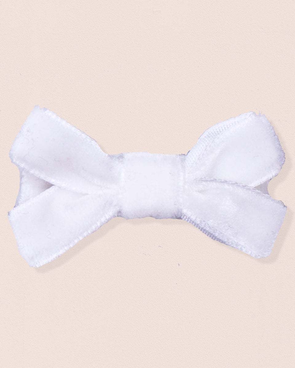 Hairbow 4cm White Velvet