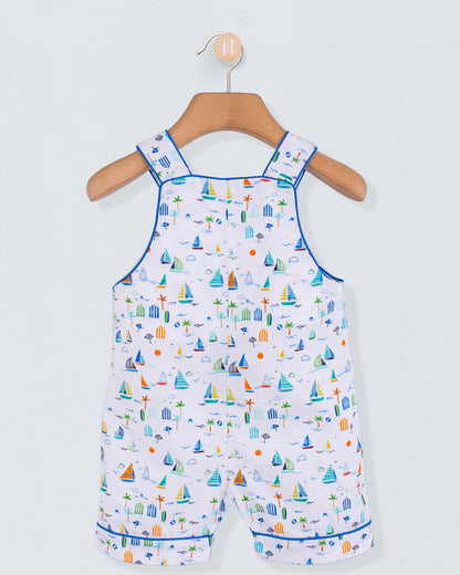 Starboard Veneto Blue Boats Shortall - Romper