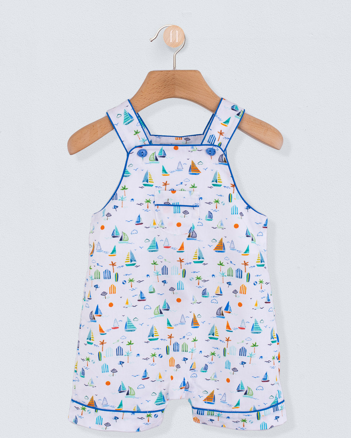 Starboard Veneto Blue Boats Shortall - Romper