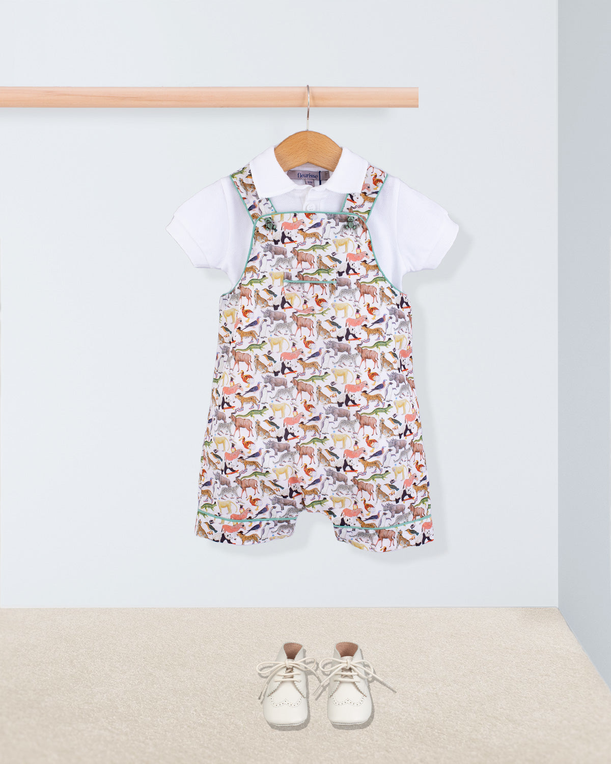 Starboard Liberty Colorful Animals Shortall - Romper