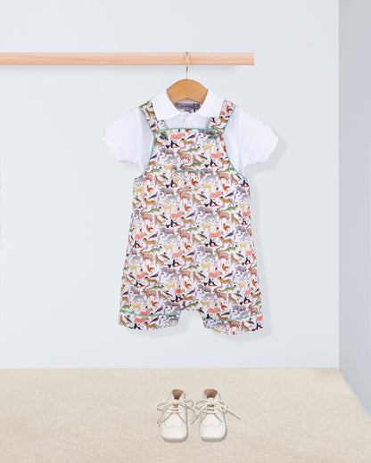 Starboard Liberty Colorful Animals Shortall - Romper