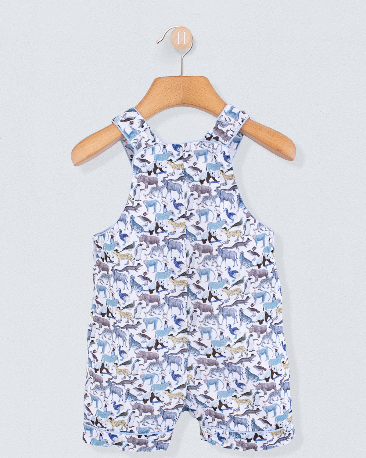 Starboard Liberty Blue Animals Shortall - Romper