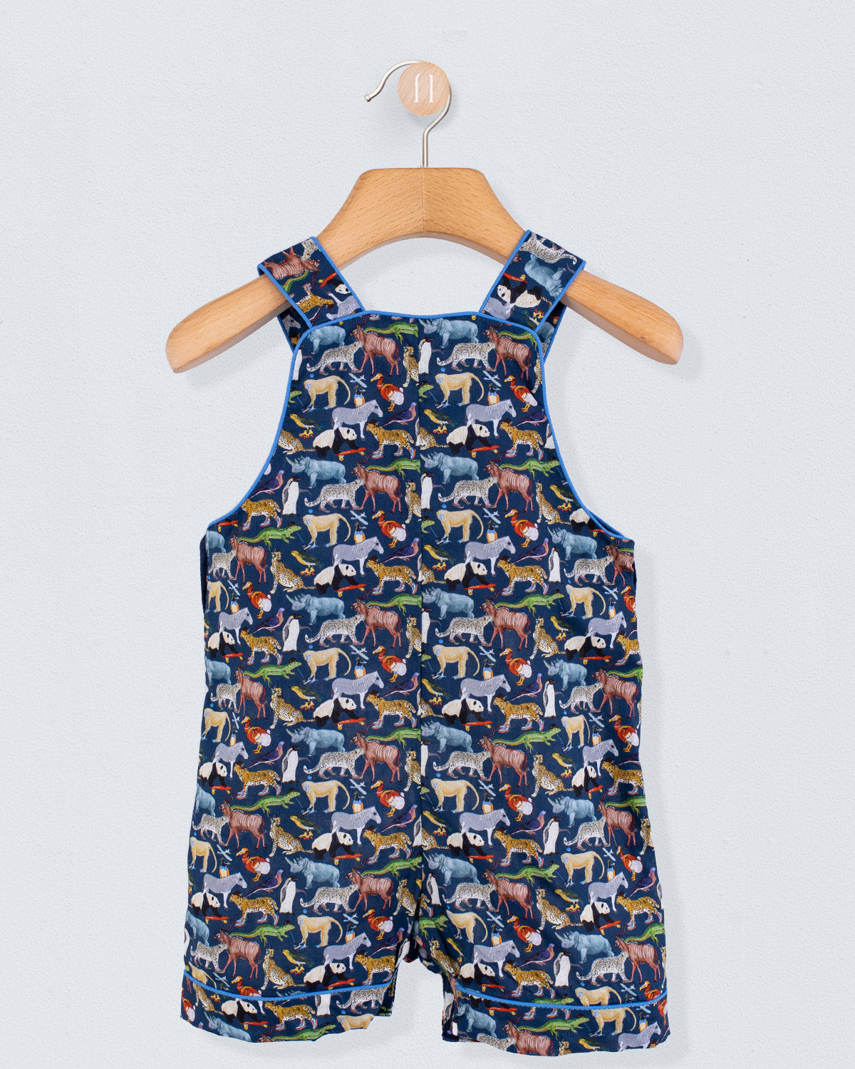 Starboard Liberty Navy Animals Shortall - Romper