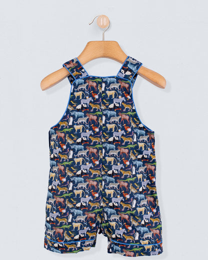 Starboard Liberty Navy Animals Shortall - Romper