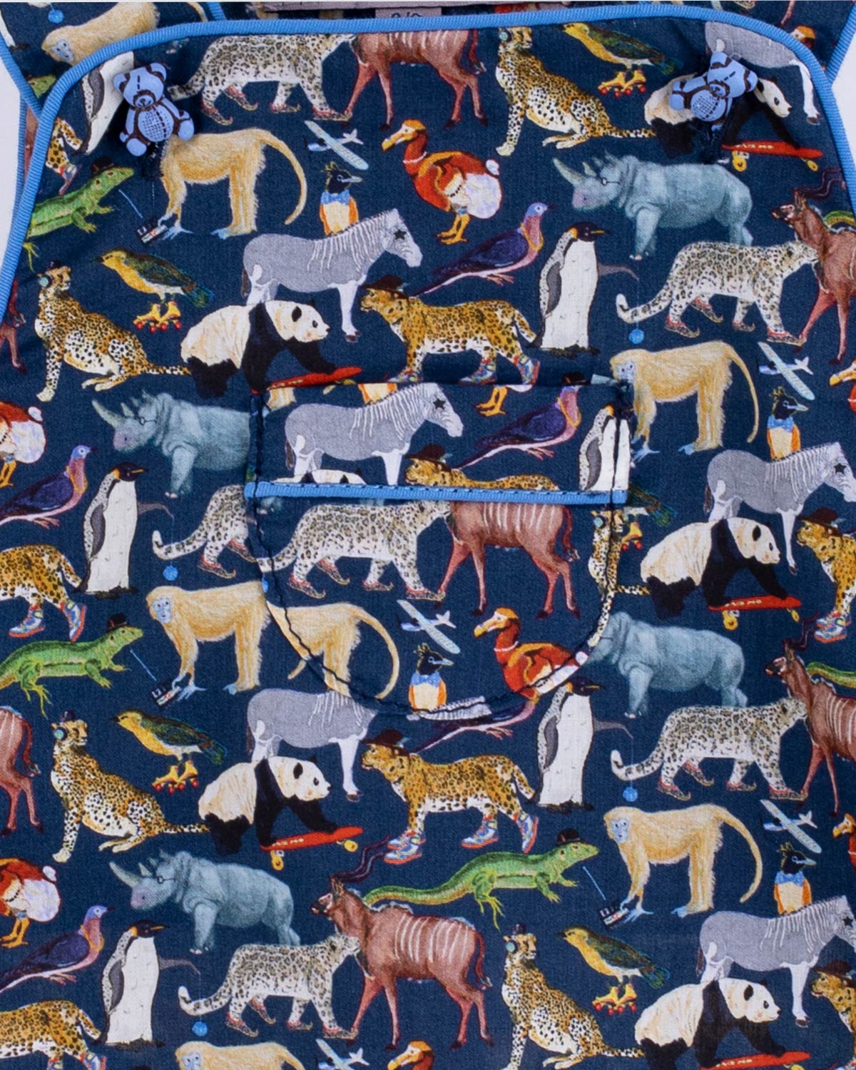 Starboard Liberty Navy Animals Shortall - Romper