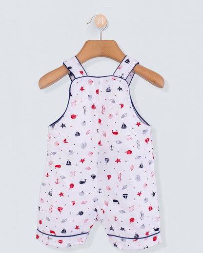 Starboard Seashells Shortall - Romper