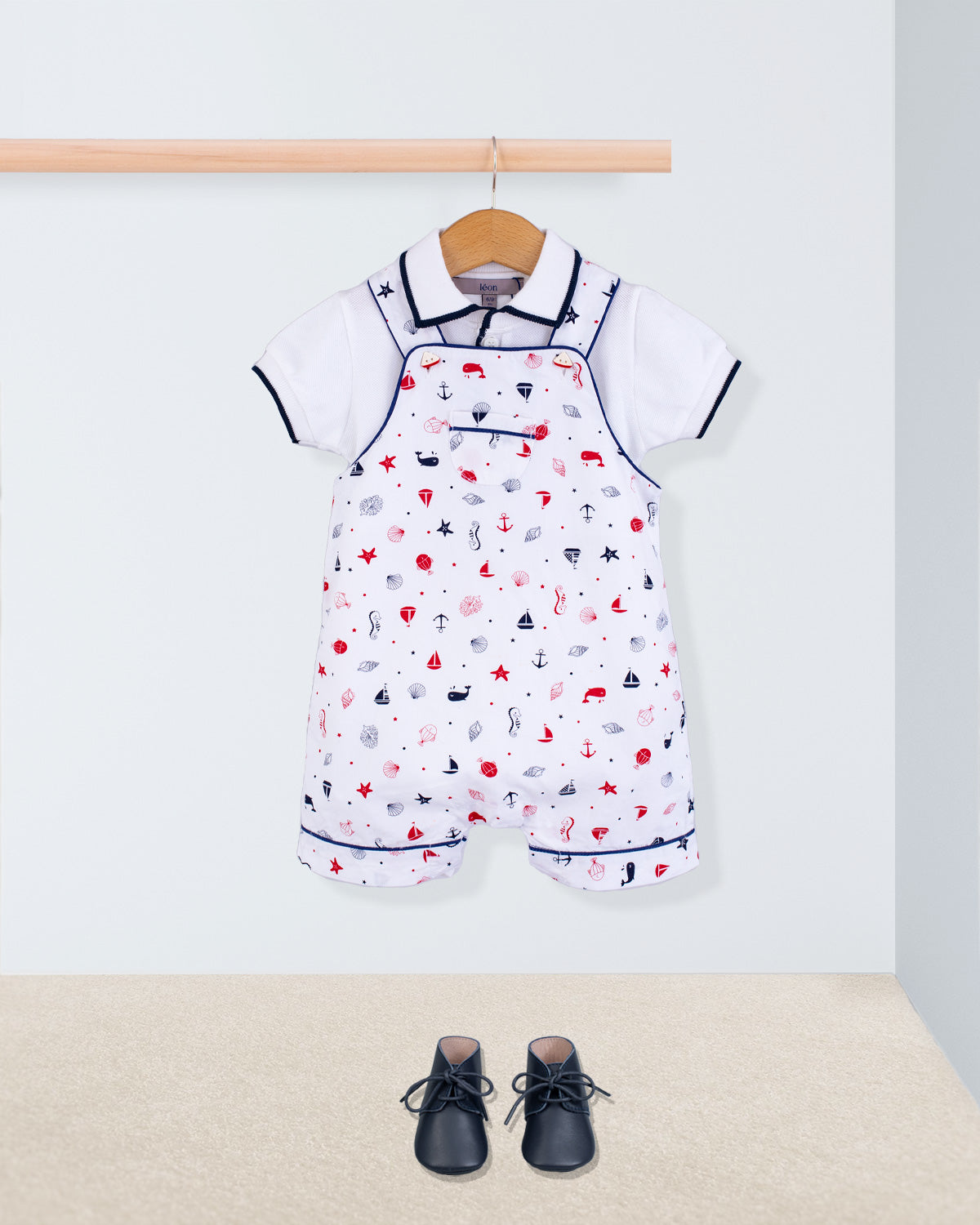 Starboard Seashells Shortall - Romper