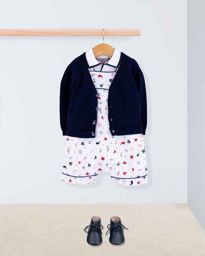 Starboard Seashells Shortall - Romper