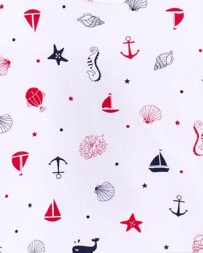 Starboard Seashells Shortall - Romper