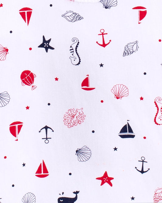 Starboard Seashells Shortall - Romper