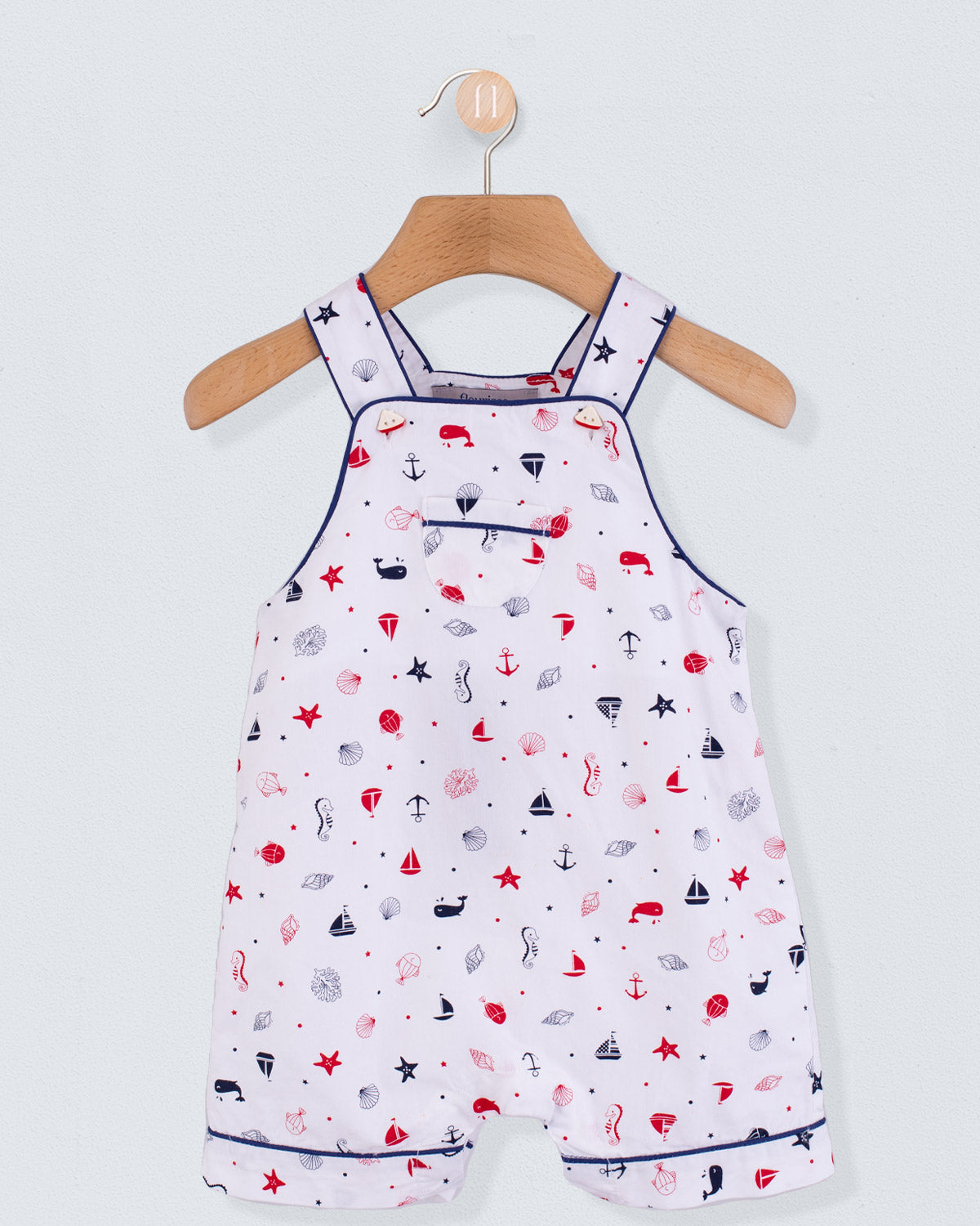 Starboard Seashells Shortall - Romper