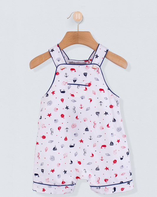 Starboard Seashells Shortall - Romper