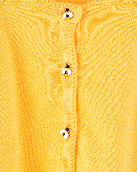 Betsy Sunset Beach Cardigan with Bee Buttons - Cardigan