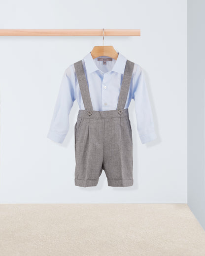 Suspender Short Adam Heather Grey - Pant