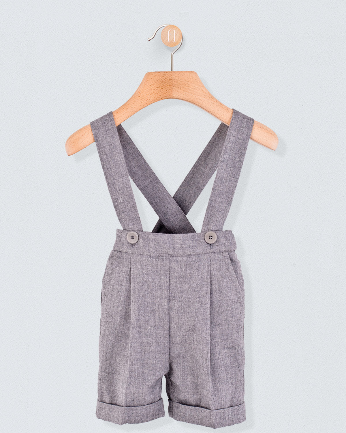 Suspender Short Adam Heather Grey - Pant