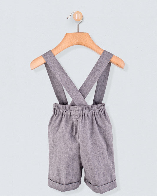 Suspender Short Adam Heather Grey - Pant