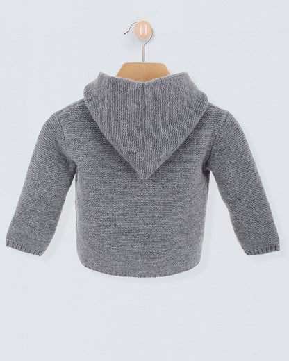 Benjamin Grey Hooded Sweater - Sweater