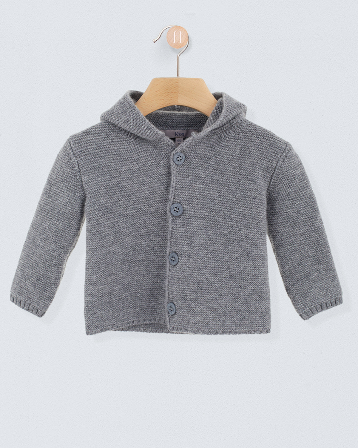 Benjamin Grey Hooded Sweater - Sweater