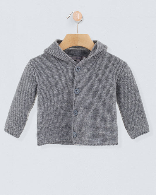 Benjamin Grey Hooded Sweater - Sweater