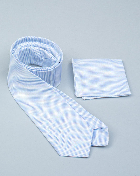 Tie and Pocket Square Sky Piave - Tie
