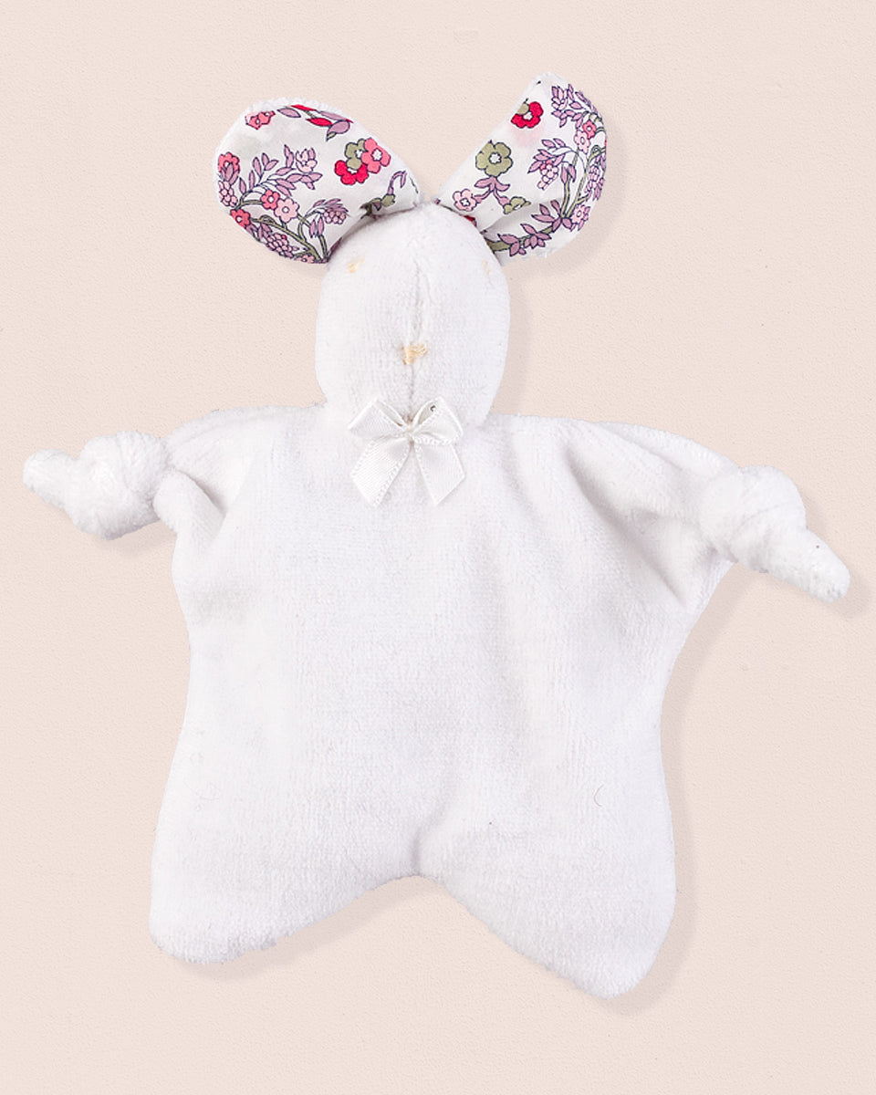 White Velour Bunny