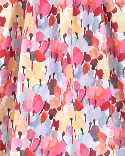 Elize Liberty Tulip Fields Coral - Smocked Dress