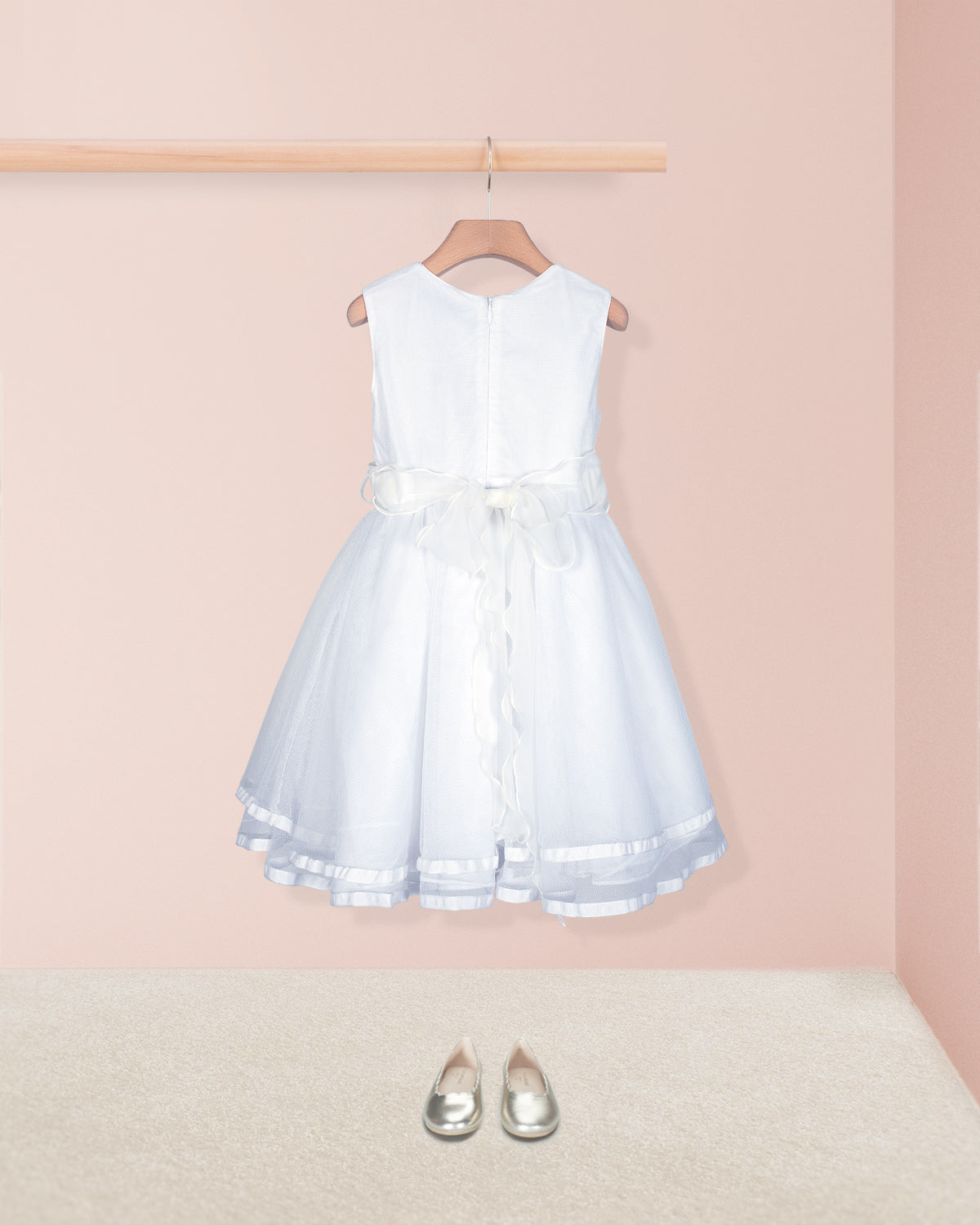 Roxanne White Tulle Dress - Dress