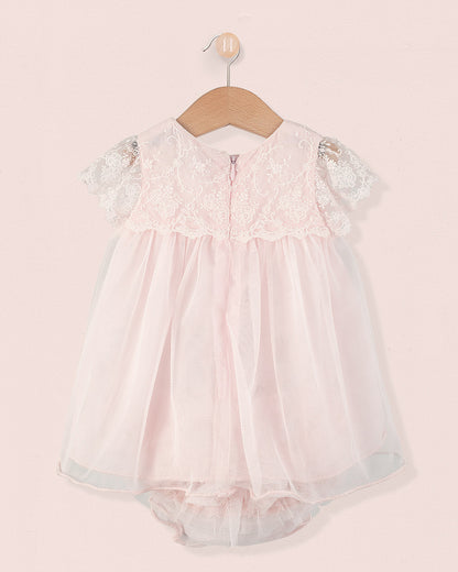 Provence Lace Dress and Diaper Cover - Baby Dress