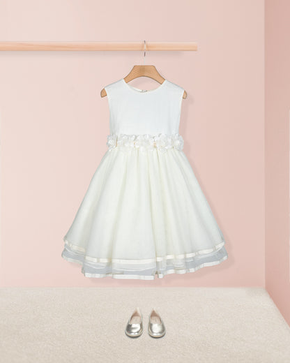 Roxanne Cream Tulle Dress - Dress