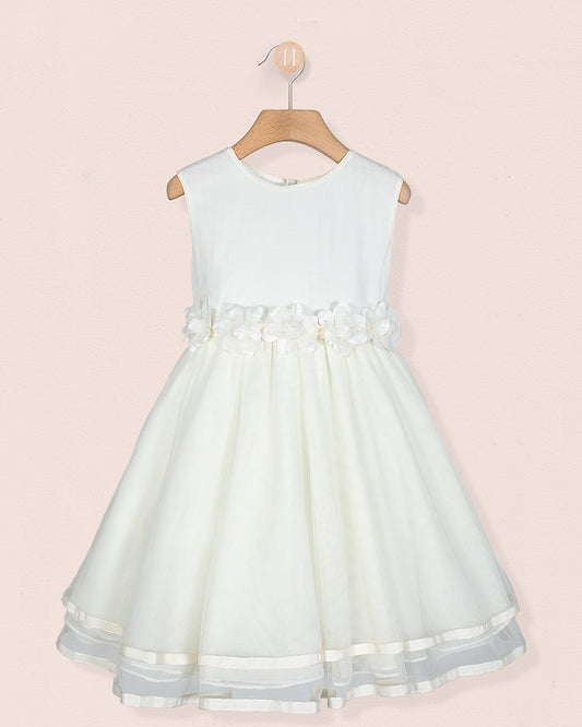 Roxanne Cream Tulle Dress - Dress