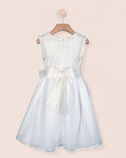 Victoria White Silk Tulle Dress - Dress